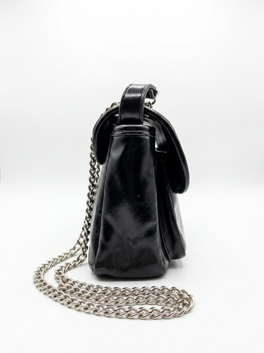 Rise&Roar Noir Classic Chain Flap Bag