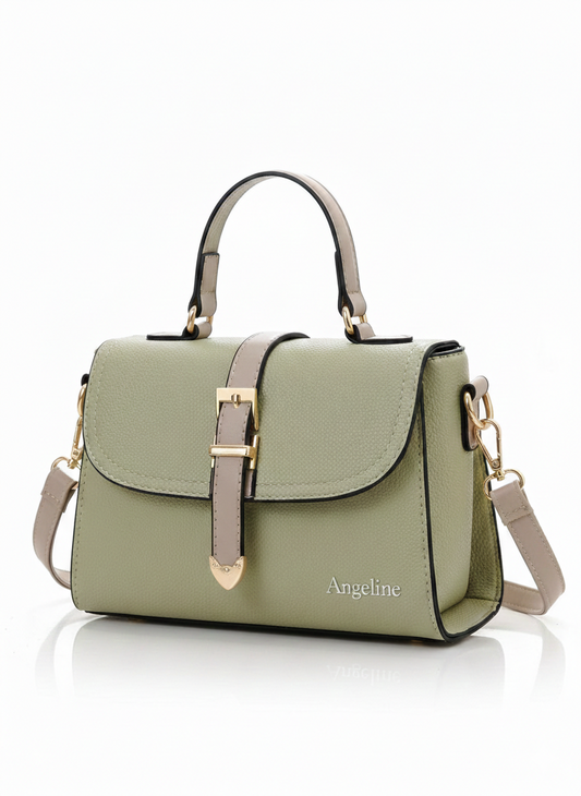 Rise&Roar × Angeline "Sage Bloom" Structured Satchel