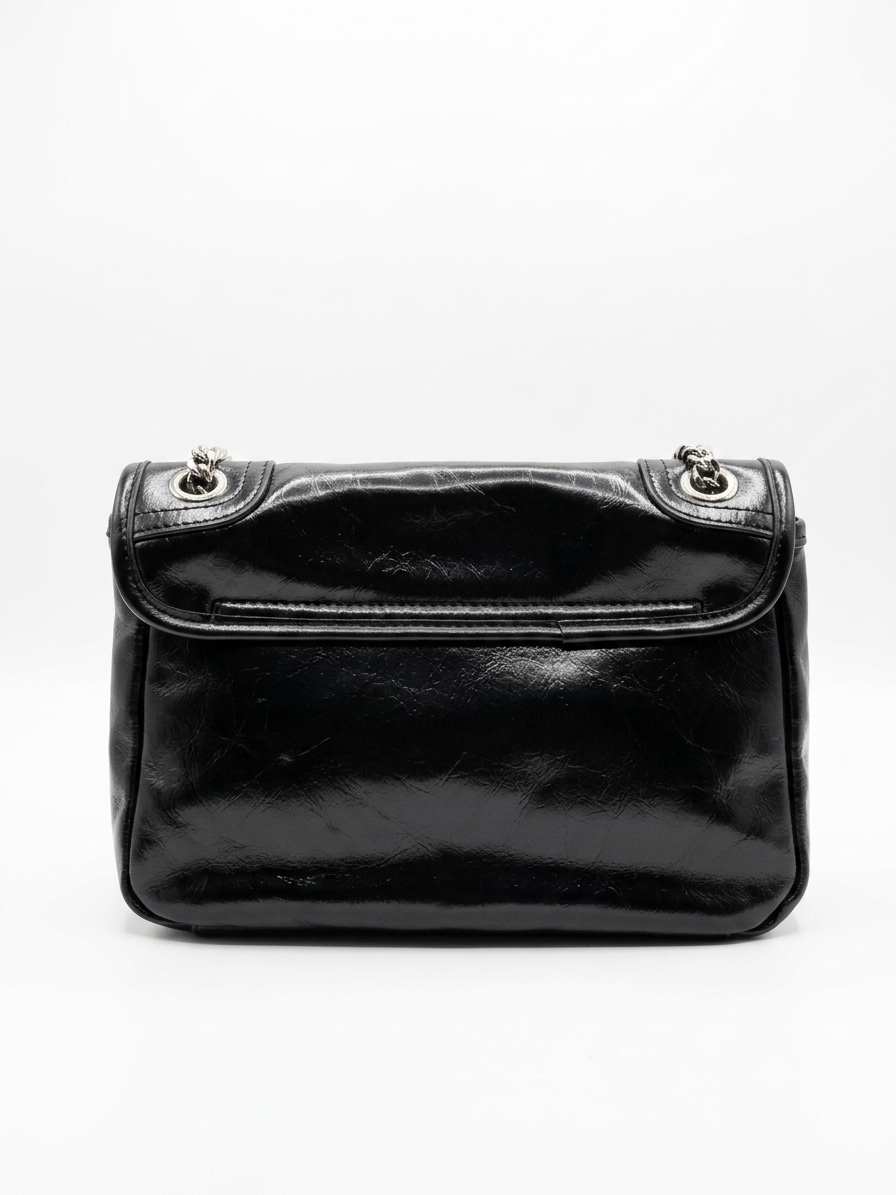 Rise&Roar Noir Classic Chain Flap Bag