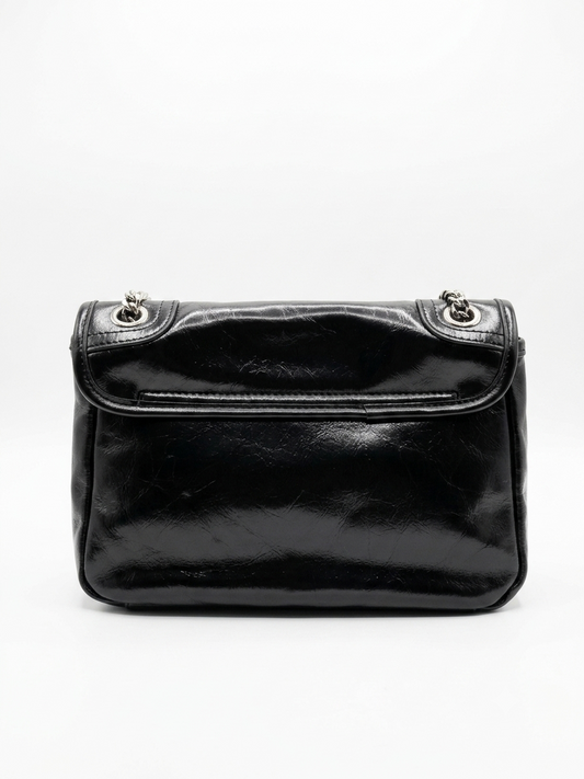 Rise&Roar Noir Classic Chain Flap Bag