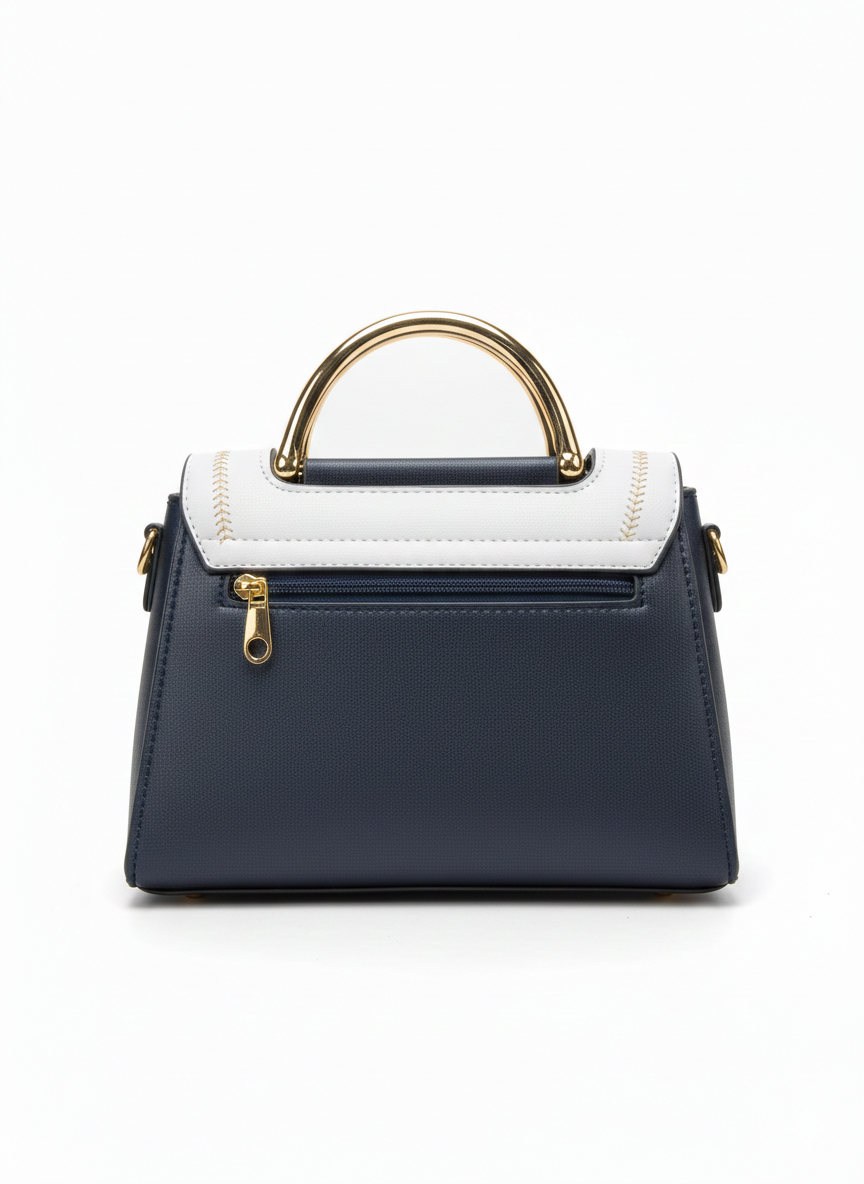 Rise&Roar × Angeline Signature Black & White Top Handle Bag